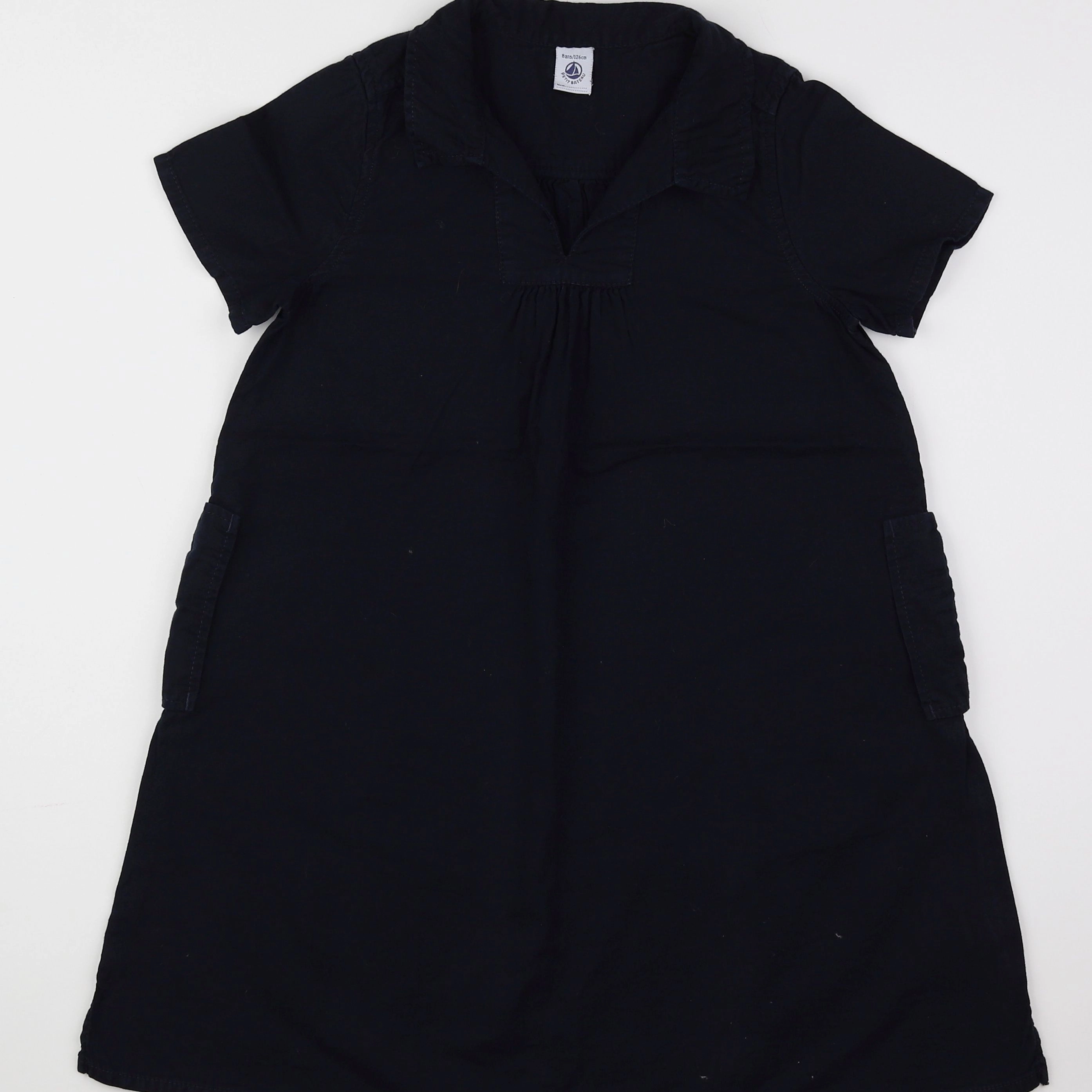Petit Bateau - robe bleu - 8 ans